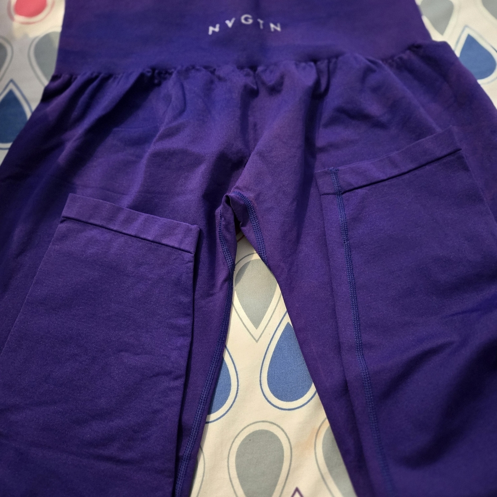 NVGTN Purple Leggings Smooth Athletic Wear